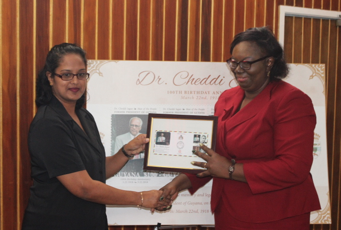 Cheddi Jagan Commemorative Stamp Lauched At Ministry Of The Presidency ...