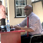 Blackout forces Jagdeo to host press conference in yard