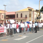 Sugar workers protest outside Parliament over severance and salaries