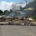GDF ranks deployed to assist Police in clearing West Coast Berbice roads as protests continue