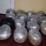 CANU finds 80lbs marijuana in bags after three men rum from scene
