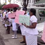 Linden nurses take protest against Hospital CEO to Health Ministry