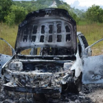 Car used in Linden ambush execution found burnt on Blue lake road