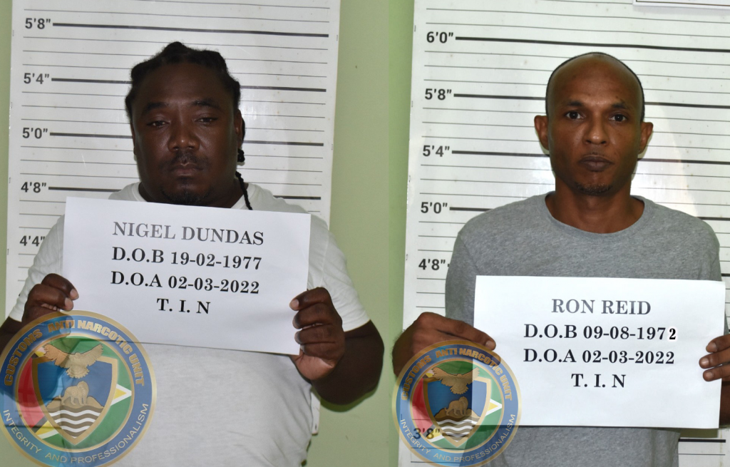 Two Georgetown men remanded to jail for allegedly trafficking cocaine ...