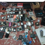 Police seize items suspected of being stolen and make arrests during raids