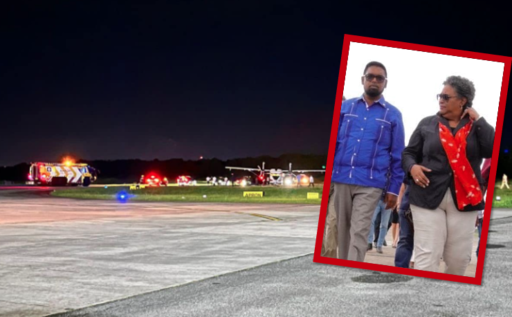 Guyana Civil Aviation Authority confirms incident with aircraft carrying President and Barbados PM at Eugene Correia Airport – News Source Guyana Guyana Civil Aviation Authority confirms incident with aircraft carrying President and Barbados PM at Eugene Correia Airport – News Source Guyana