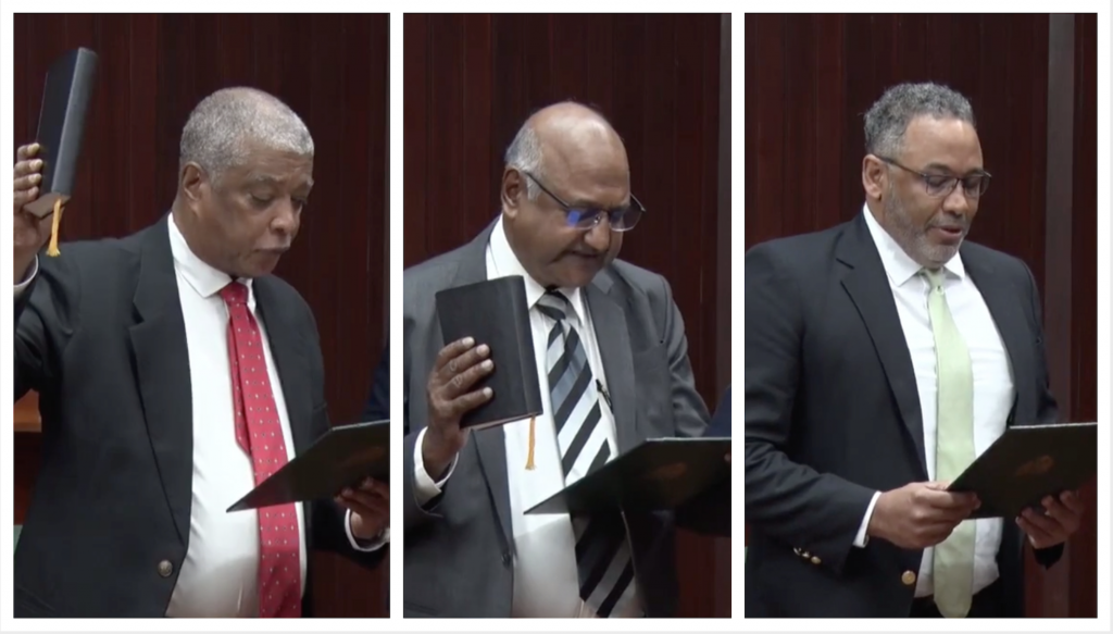 Chairman and Members of Elections 2020 Commission of Inquiry sworn in – News Source Guyana