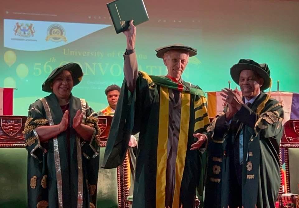 Guyanese music legend, Dave Martins bestowed with Honorary Doctorate degree from UG – News Source Guyana