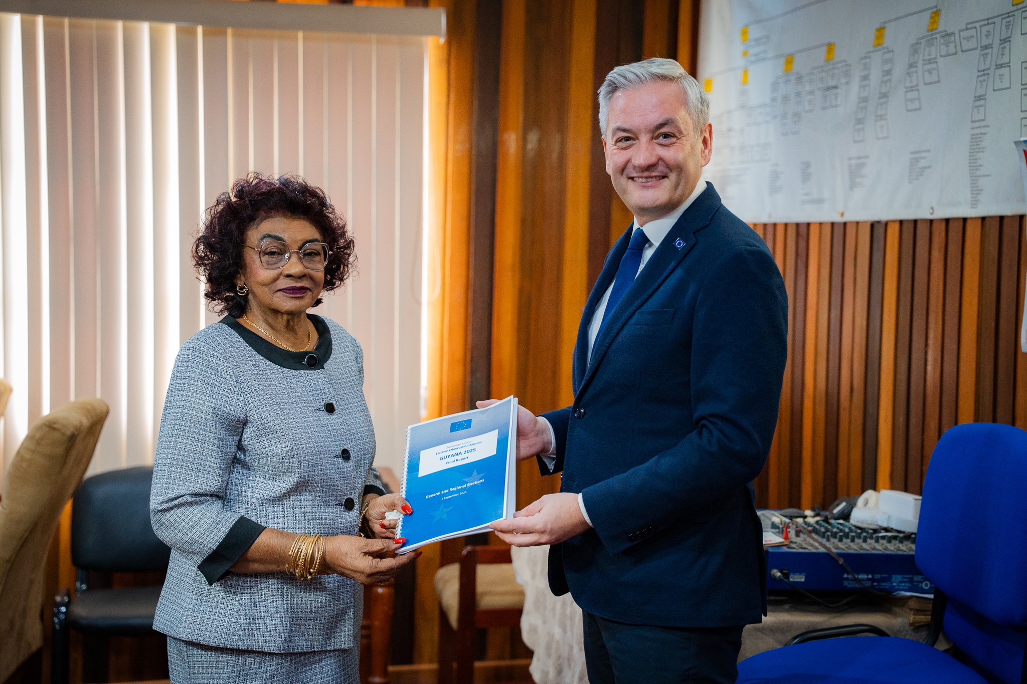 EU Election Observer Mission hands over final report to GECOM